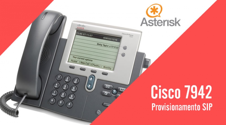Como provisionar telefone Cisco 7942 com linhas SIP